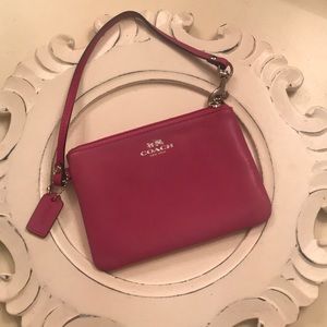 COACH Leather Wristlet